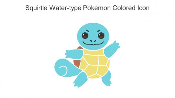 Squirtle Water Type Pokemon Colored Icon In Powerpoint Pptx Png And Editable Eps Format