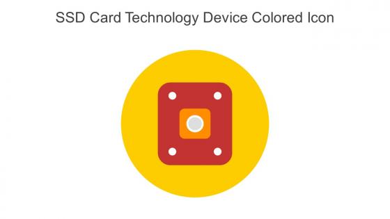 SSD Card Technology Device Colored Icon In Powerpoint Pptx Png And Editable Eps Format