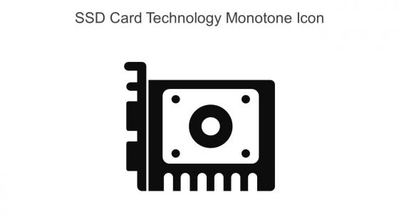SSD Card Technology Monotone Icon In Powerpoint Pptx Png And Editable Eps Format