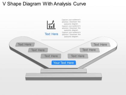 St v shape diagram with analysis curve powerpoint template
