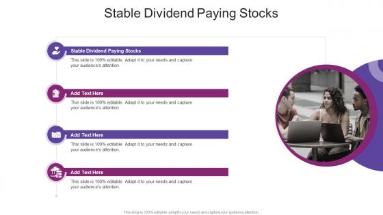 Stable Dividend Paying Stocks In Powerpoint And Google Slides Cpb