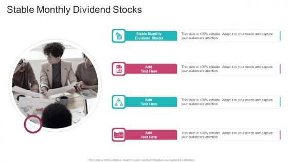 Stable Monthly Dividend Stocks In Powerpoint And Google Slides Cpb