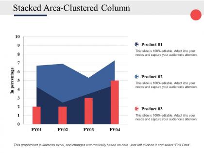 Stacked area clustered column ppt powerpoint presentation file infographics