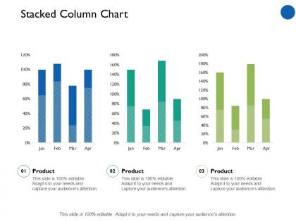 Stacked column chart marketing finance ppt professional example introduction
