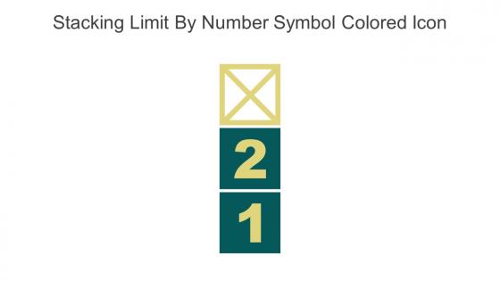 Stacking Limit By Number Symbol Colored Icon In Powerpoint Pptx Png And Editable Eps Format