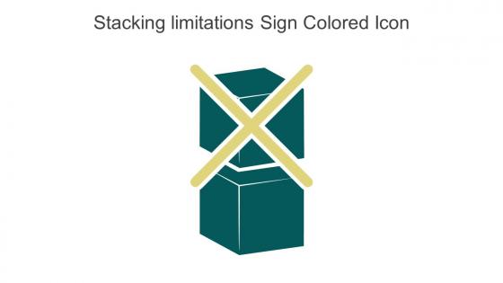 Stacking Limitations Sign Colored Icon In Powerpoint Pptx Png And Editable Eps Format