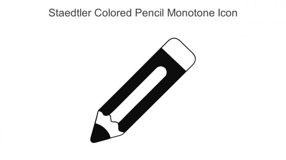 Staedtler Colored Pencil Monotone Icon In Powerpoint Pptx Png And Editable Eps Format
