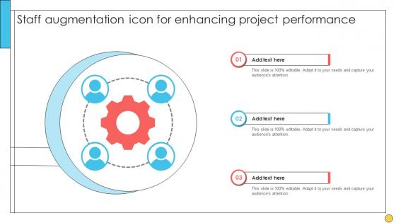 Staff Augmentation Icon For Enhancing Project Performance