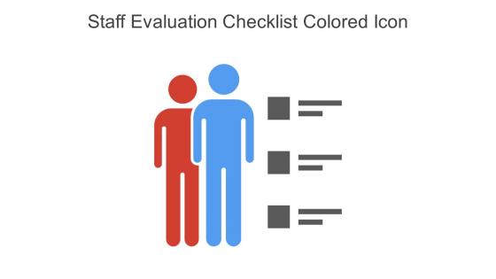 Staff Evaluation Checklist Colored Icon In Powerpoint Pptx Png And Editable Eps Format