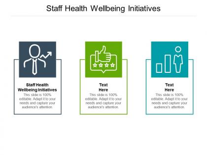 Staff health wellbeing initiatives ppt powerpoint presentation file master slide cpb