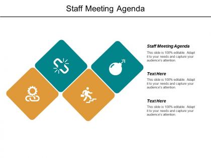 Staff meeting agenda ppt powerpoint presentation file vector cpb