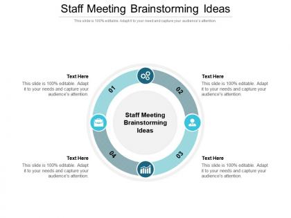 Staff meeting brainstorming ideas ppt powerpoint presentation styles show cpb