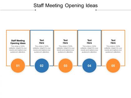 Staff meeting opening ideas ppt powerpoint presentation file background cpb