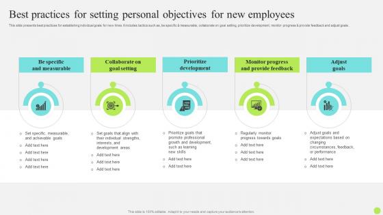 Staff Onboarding And Training Best Practices For Setting Personal Objectives For New Employees