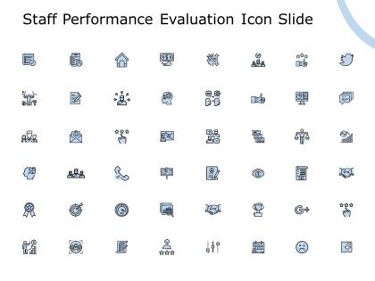 Staff performance evaluation icon slide pillar compare c826 ppt powerpoint presentation summary picture