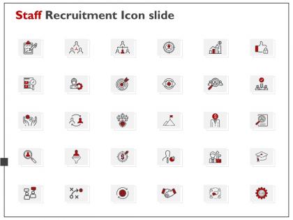 Staff recruitment icon slide ppt powerpoint presentation file show