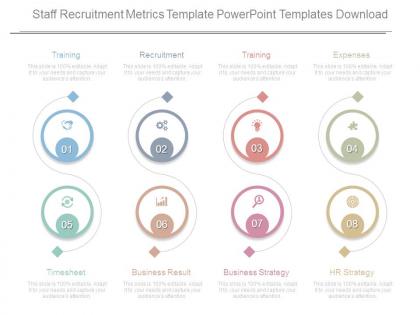 Staff recruitment metrics template powerpoint templates download