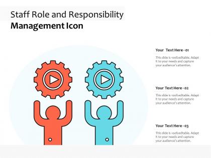 Staff role and responsibility management icon