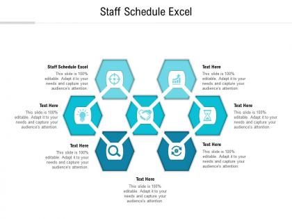 Staff schedule excel ppt powerpoint presentation infographics cpb