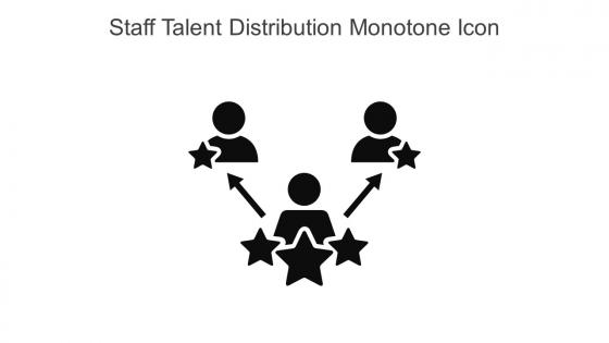 Staff Talent Distribution Monotone Icon In Powerpoint Pptx Png And Editable Eps Format