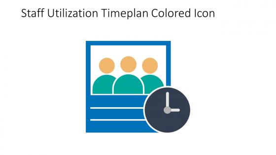Staff Utilization Timeplan Colored Icon In Powerpoint Pptx Png And Editable Eps Format