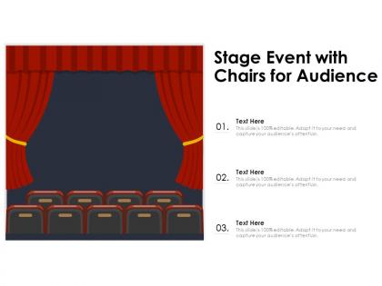 Stage event with chairs for audience
