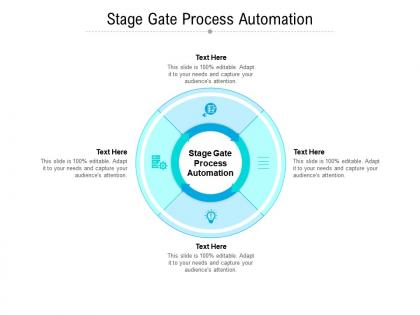 Stage gate process automation ppt powerpoint presentation layouts samples cpb