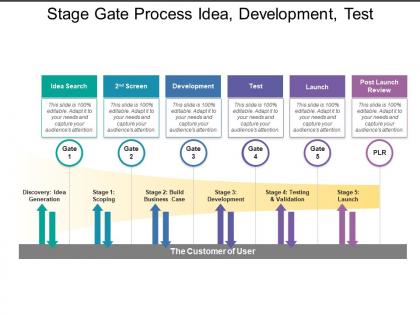 Stage gate process idea development test