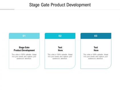 Stage gate product development ppt powerpoint presentation icon sample cpb