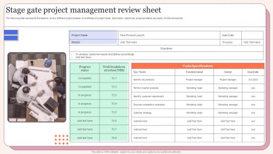 Stage Gate Project Management Review Sheet