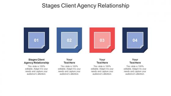 Stages client agency relationship ppt powerpoint presentation infographics designs cpb