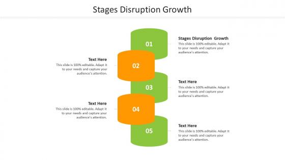 Stages disruption growth ppt powerpoint presentation infographic template file cpb