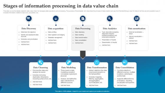 Stages Of Information Processing In Data Value Chain