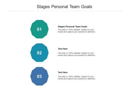 Stages personal team goals ppt powerpoint presentation styles objects cpb