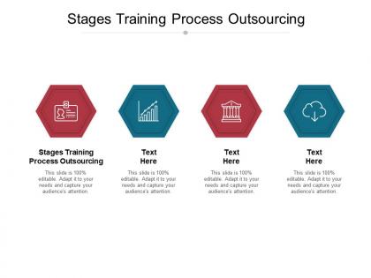 Stages training process outsourcing ppt powerpoint presentation portfolio example introduction cpb