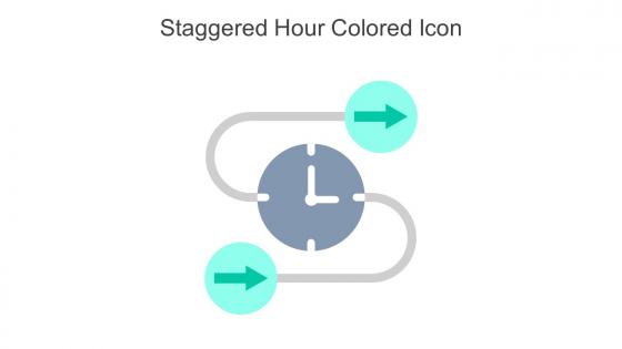 Staggered Hour Colored Icon In Powerpoint Pptx Png And Editable Eps Format
