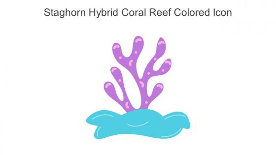 Staghorn Hybrid Coral Reef Colored Icon In Powerpoint Pptx Png And Editable Eps Format