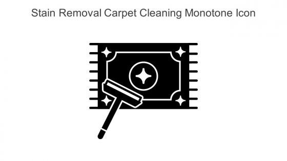 Stain Removal Carpet Cleaning Monotone Icon In Powerpoint Pptx Png And Editable Eps Format