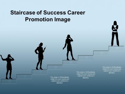 Staircase of success career promotion image