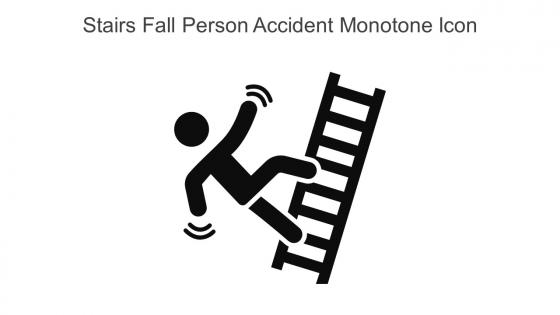 Stairs Fall Person Accident Monotone Icon In Powerpoint Pptx Png And Editable Eps Format