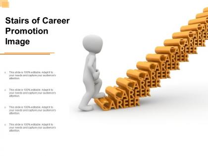 Stairs of career promotion image