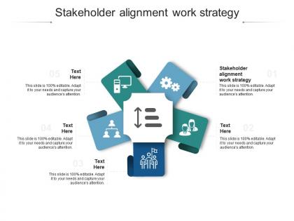 Stakeholder alignment work strategy ppt powerpoint presentation ideas deck cpb