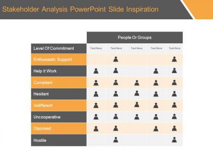Stakeholder analysis powerpoint slide inspiration