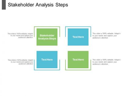 Stakeholder analysis steps ppt powerpoint presentation files cpb