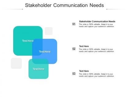 Stakeholder communication needs ppt powerpoint presentation show skills cpb