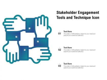 Stakeholder engagement tools and technique icon