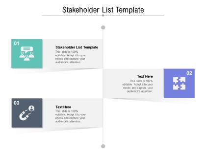 Stakeholder list template ppt powerpoint presentation outline example introduction cpb