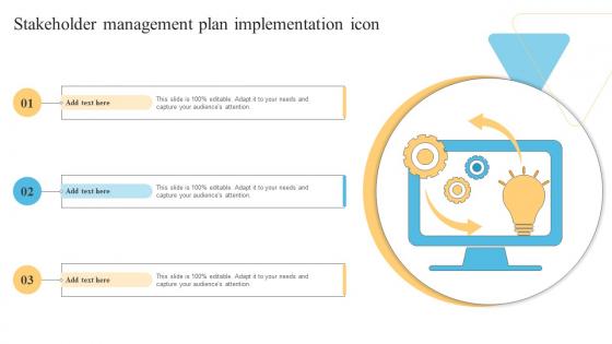 Stakeholder Management Plan Implementation Icon