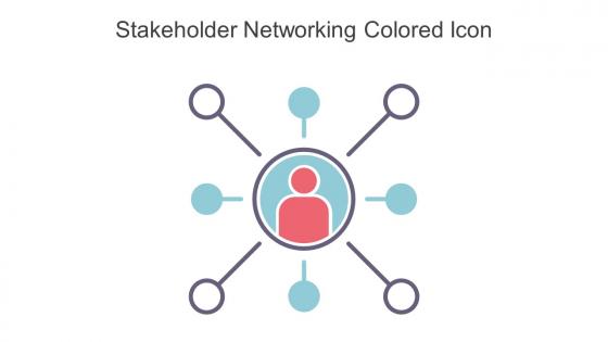 Stakeholder Networking Colored Icon In Powerpoint Pptx Png And Editable Eps Format