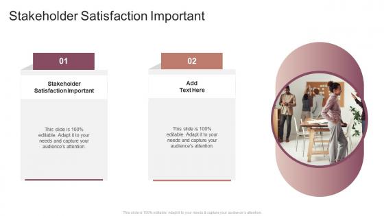 Stakeholder Satisfaction Important In Powerpoint And Google Slides Cpb